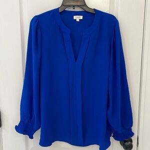 Royal Blue Blouse